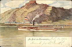 Rhine River Steamer Postcard