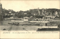 Gruss ous dem Schwebebahn-Restauarant Loschwitzhone Postcard