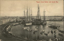 Pigeon Cove Harbor and Sandy Bay Rockport, MA Postcard Postcard Postcard