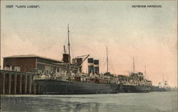 Laird Liners in the Harbour Postcard