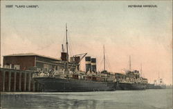 Laird Liners in the Harbour Heysham, England Lancashire Postcard Postcard