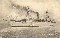 Ostende. Le Yacht du duc d'Orleans Postcard