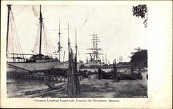 Vessels Loading Logwood, Laguna de Términos Postcard