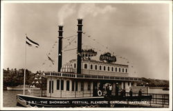 The Showboat, Festival Pleasure Gardens Postcard