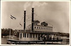 The Showboat, Festival Pleasure Gardens Battersea, United Kingdom Postcard Postcard