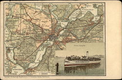 Map of Potsdam , Germany Postcard