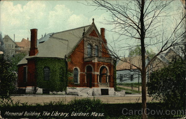 Memorial Building, The Library Gardner Massachusetts