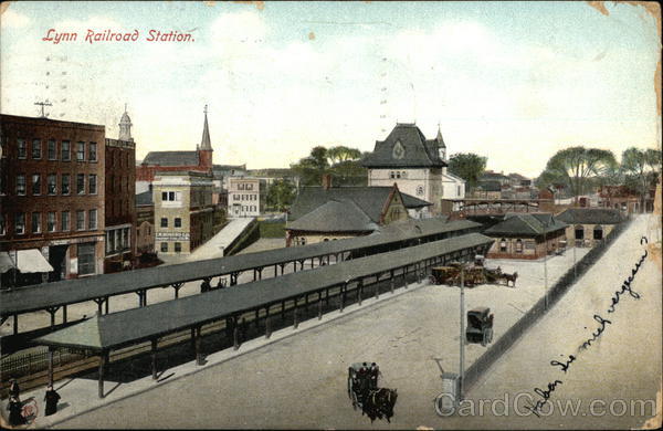 View of Railroad Station Lynn Massachusetts