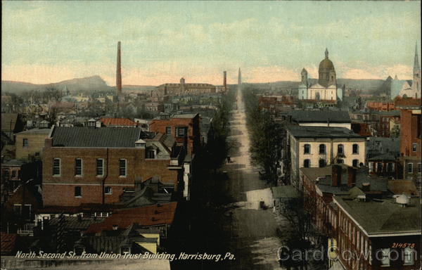 North Secon Street from Union Trust Building Harrisburg Pennsylvania