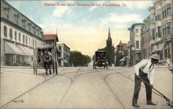 Market Street from Thirteen Street Harrisburg Pennsylvania