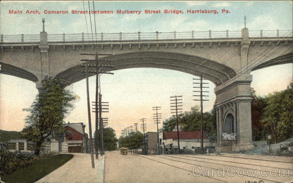 Main Arch, Cameron Street between Mulberry Street Bridge Harrisburg Pennsylvania