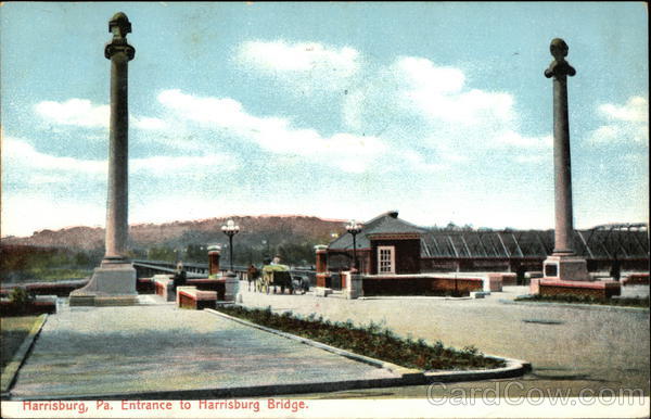 Entrance to Harrisburg Bridge Pennsylvania