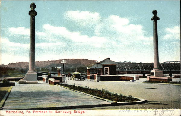 Entrance to Harrisburg Bridge Pennsylvania