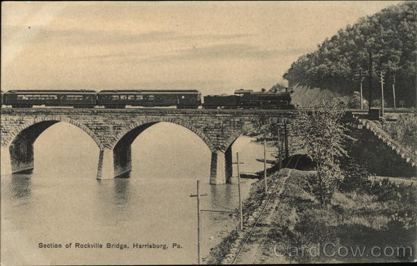 Section of Rockville Bridge Harrisburg Pennsylvania