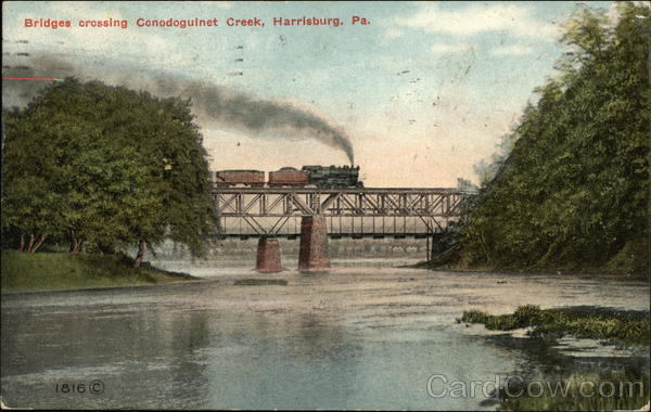 Bridges Crossing at Condoguinet Creek Harrisburg Pennsylvania