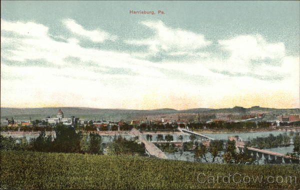 Bird's Eye View Harrisburg Pennsylvania