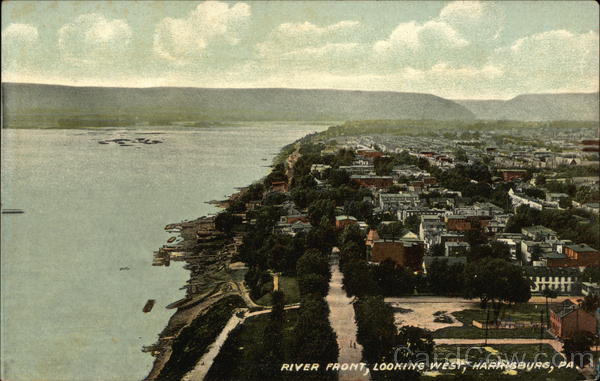 River Front Looking West Harrisburg Pennsylvania