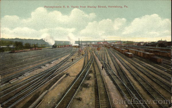 Pennsylvania R.R. Yards from Maclay Street Harrisburg