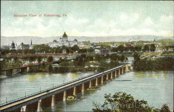 Birdseye View Harrisburg Pennsylvania