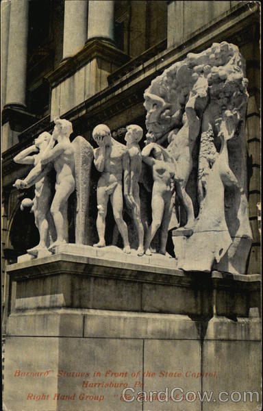 Barnard Statues in Front of the State Capitol Harrisburg Pennsylvania