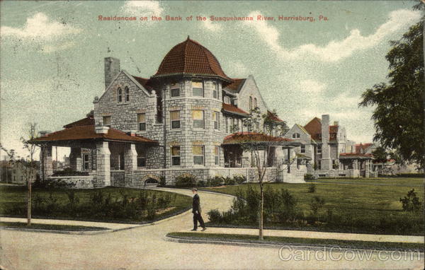 Residences on the Bank of the Susquehanna River Harrisburg Pennsylvania