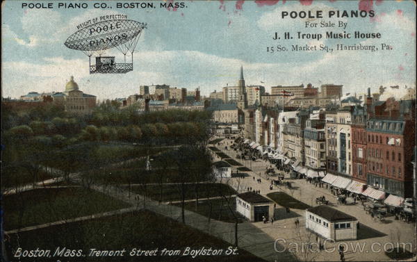 Poole Piano Co., Boston, Mass. Harrisburg Pennsylvania