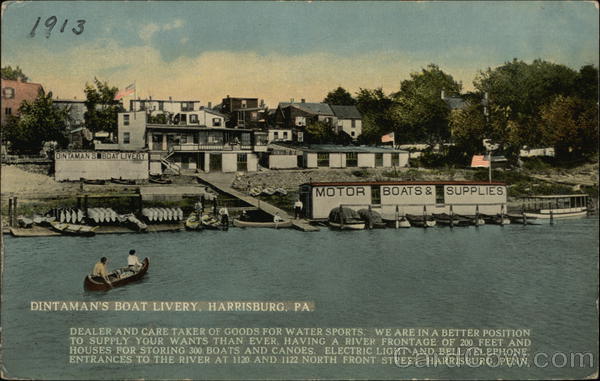 Dintaman's Boat Livery Harrisburg Pennsylvania