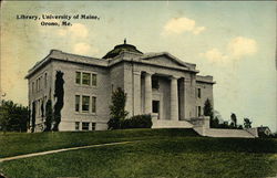 Library, University of Maine Postcard