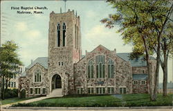 First Baptist Church Postcard