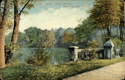 "Swan Lake," Ames Estate North Easton, MA Postcard Postcard Postcard