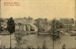 View From Swan Island Richmond, ME Postcard Postcard Postcard