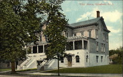 View of Elks' Home Postcard