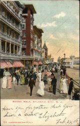 Board Walk Atlantic City, NJ Postcard Postcard Postcard