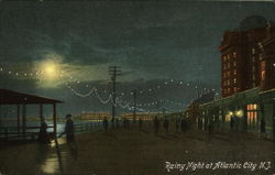 Rainy Night in the City Postcard
