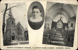 Danish Lutheran Church Roxbury, MA Postcard Postcard Postcard