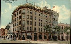 Third and Walnut Streets Postcard