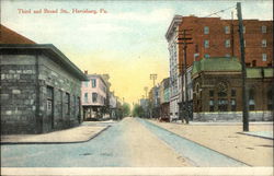 Third and Broad Sts., Harrisburg, Pa. Postcard