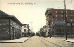 Third and Broad Streets Harrisburg, PA Postcard Postcard Postcard