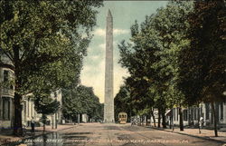 North Second Street, Showing Soldiers' Monument Postcard