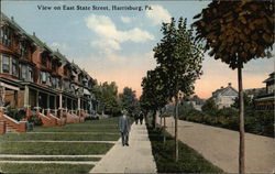 View on East State Street Postcard