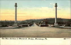 The New Entrance to Market St. Bridge Postcard