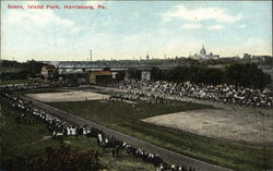 Scene, Island Park Postcard