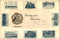 Greetings from harrisburg Postcard