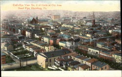 Bird's-Eye View No. 3 of Circle of City from Stand Pipe Postcard