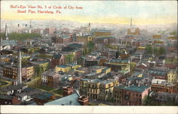 Bird's Eye View No. 5 of Circle of City from Stand Pipe Postcard
