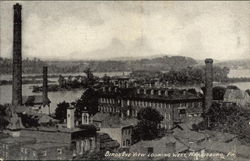 Birds Eye View Looking West Harrisburg, PA Postcard Postcard Postcard