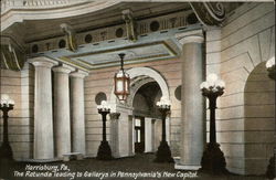 The Rotunda Leading to Gallerys in Pennsylvania's New Capitol Postcard