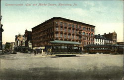 Commonwealth Hotel and Market Square Postcard