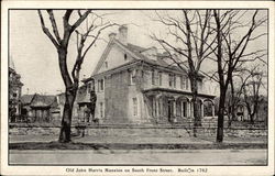 Old John Harris Mansion on South Front Street Postcard