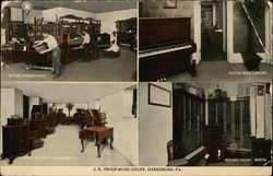 J.H. Troup Music House harrisburg, PA Postcard Postcard Postcard